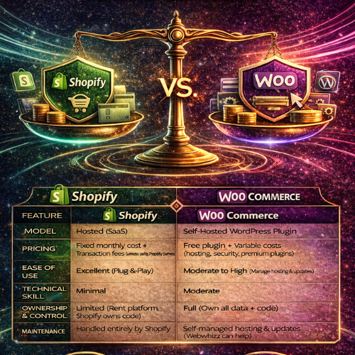 Shopify vs. WooCommerce Choosing the Right Engine for Your E-commerce Success