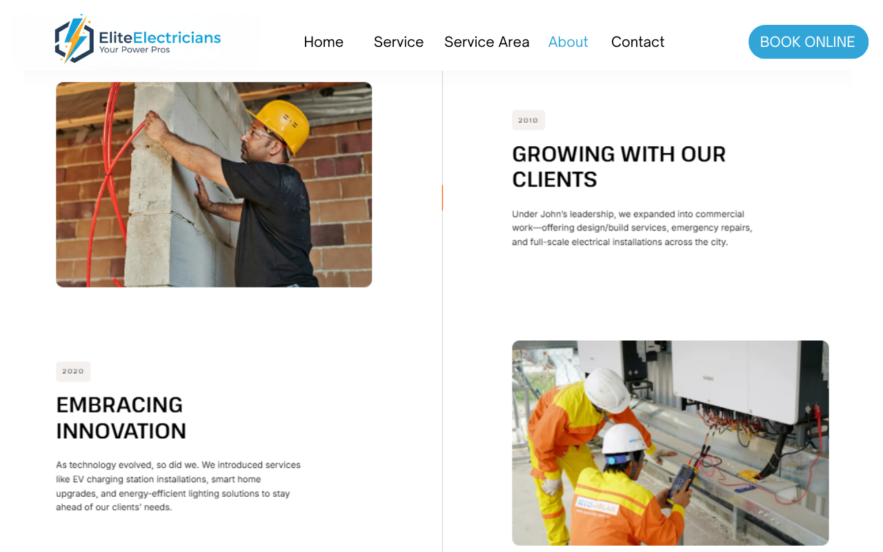 EliteElectricians: Bridging Value and Expertise in Electrical Contracting